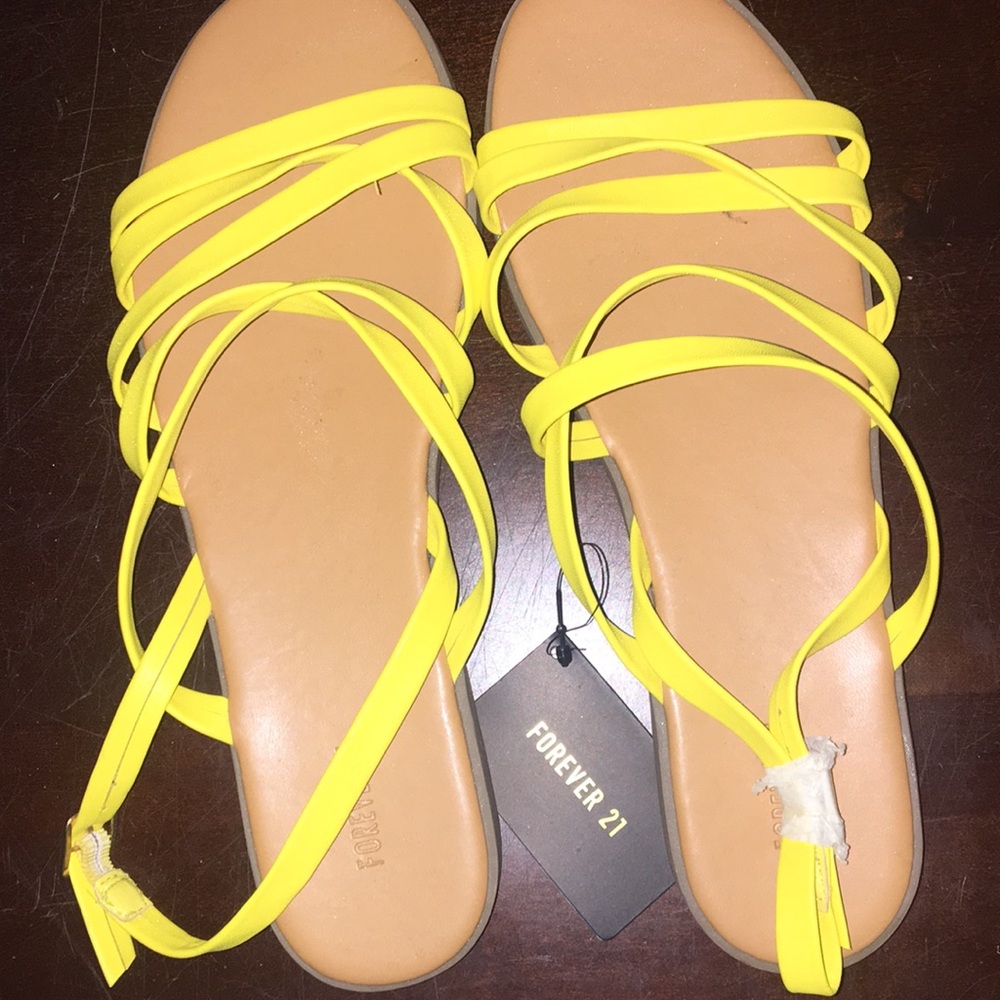 Brand new yellow sandals